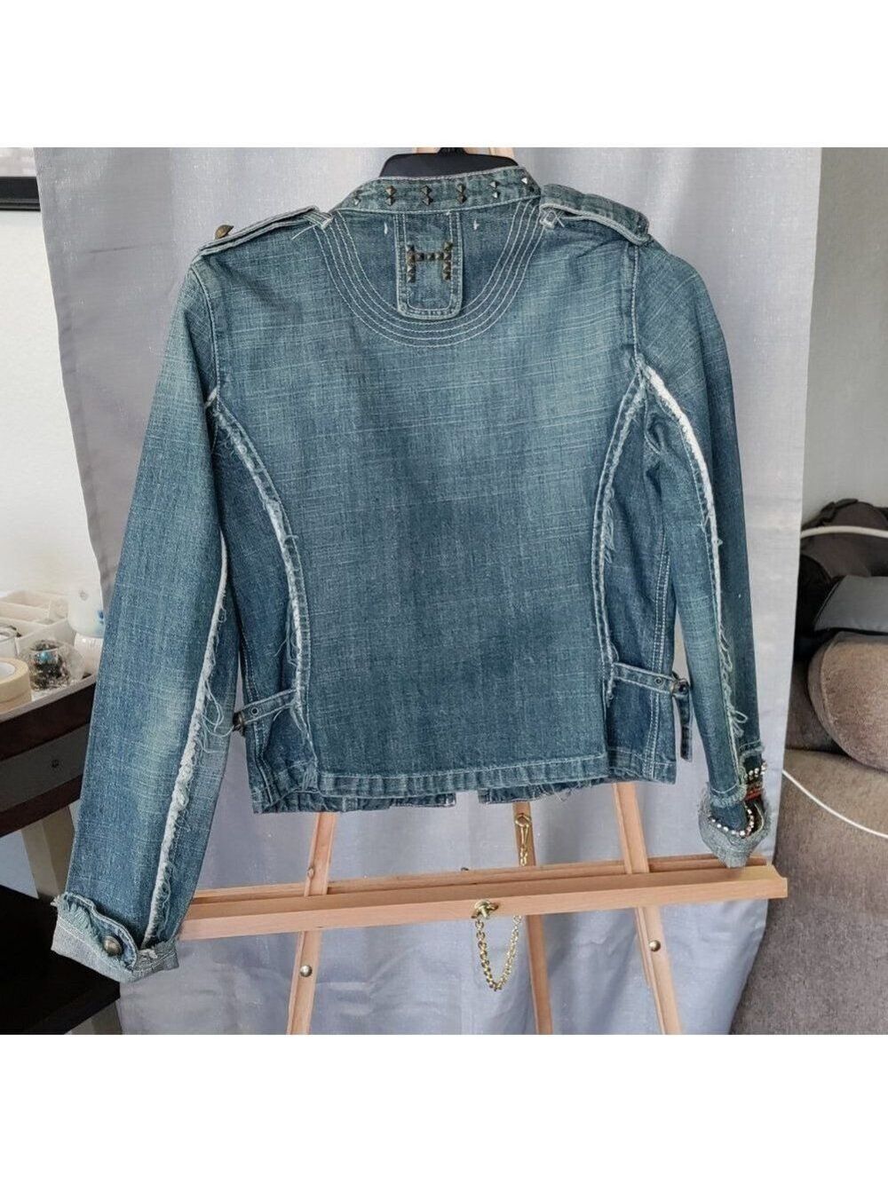 ITALIAN Designer Denim Jacket - Picture 3 of 3